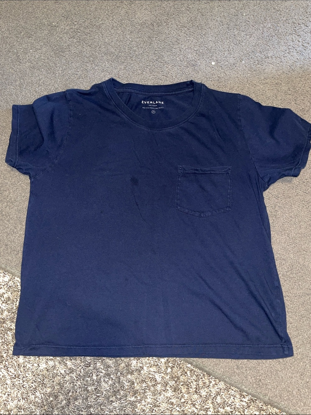 Everlane Men’s Navy Pocket Short Sleeve Tee